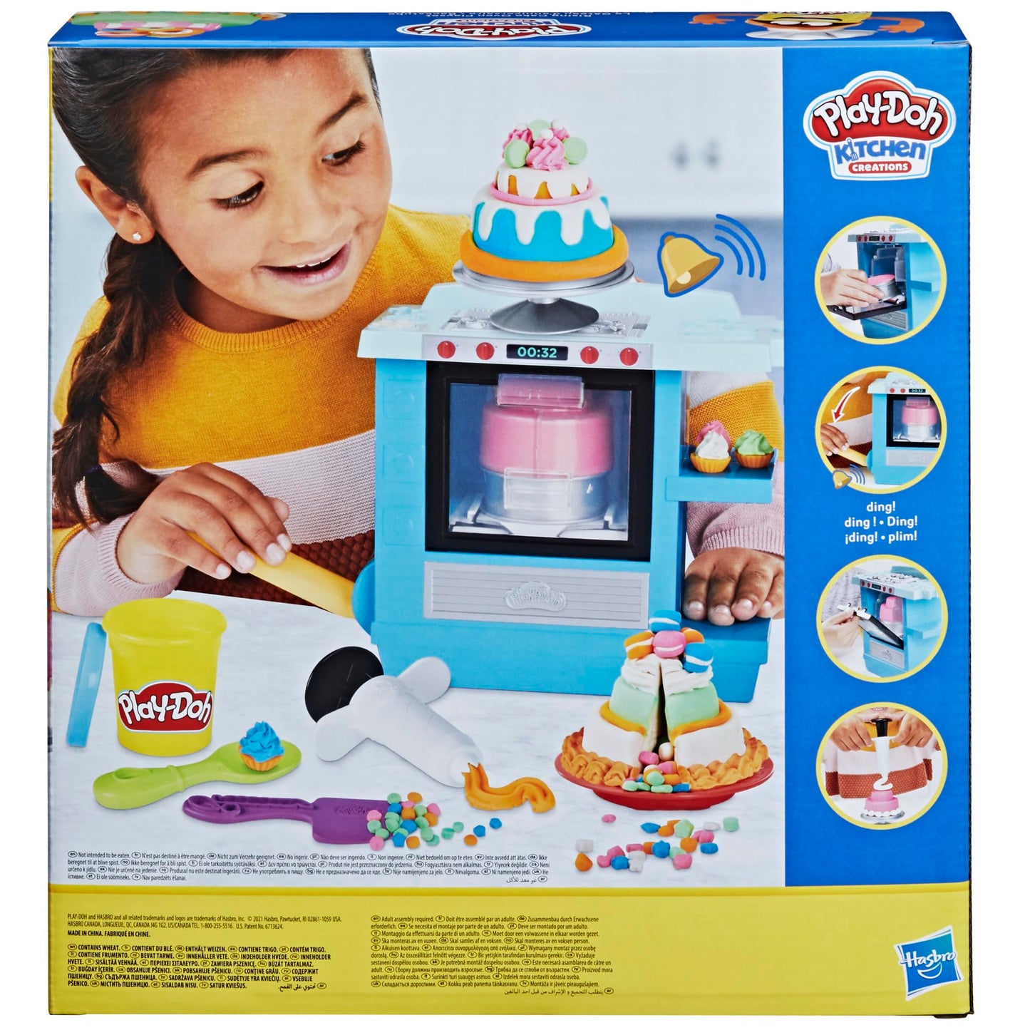 Play-Doh Kitchen Creations Rising Cake Oven Playset – 5 Colors, Non-Toxic, Ages 3+