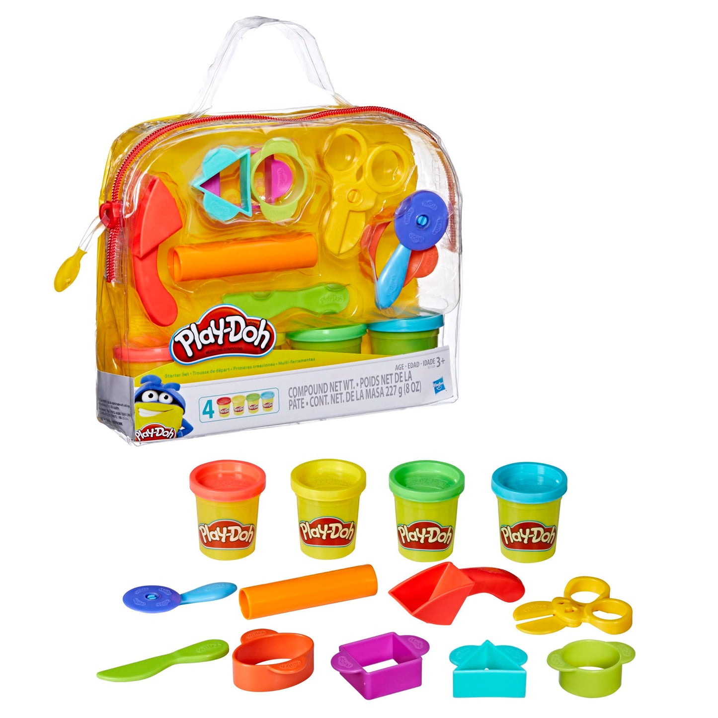 Play-Doh Starter Set: 9-Piece Kit with Storage Tote | Creative Arts & Crafts for Kids 3+