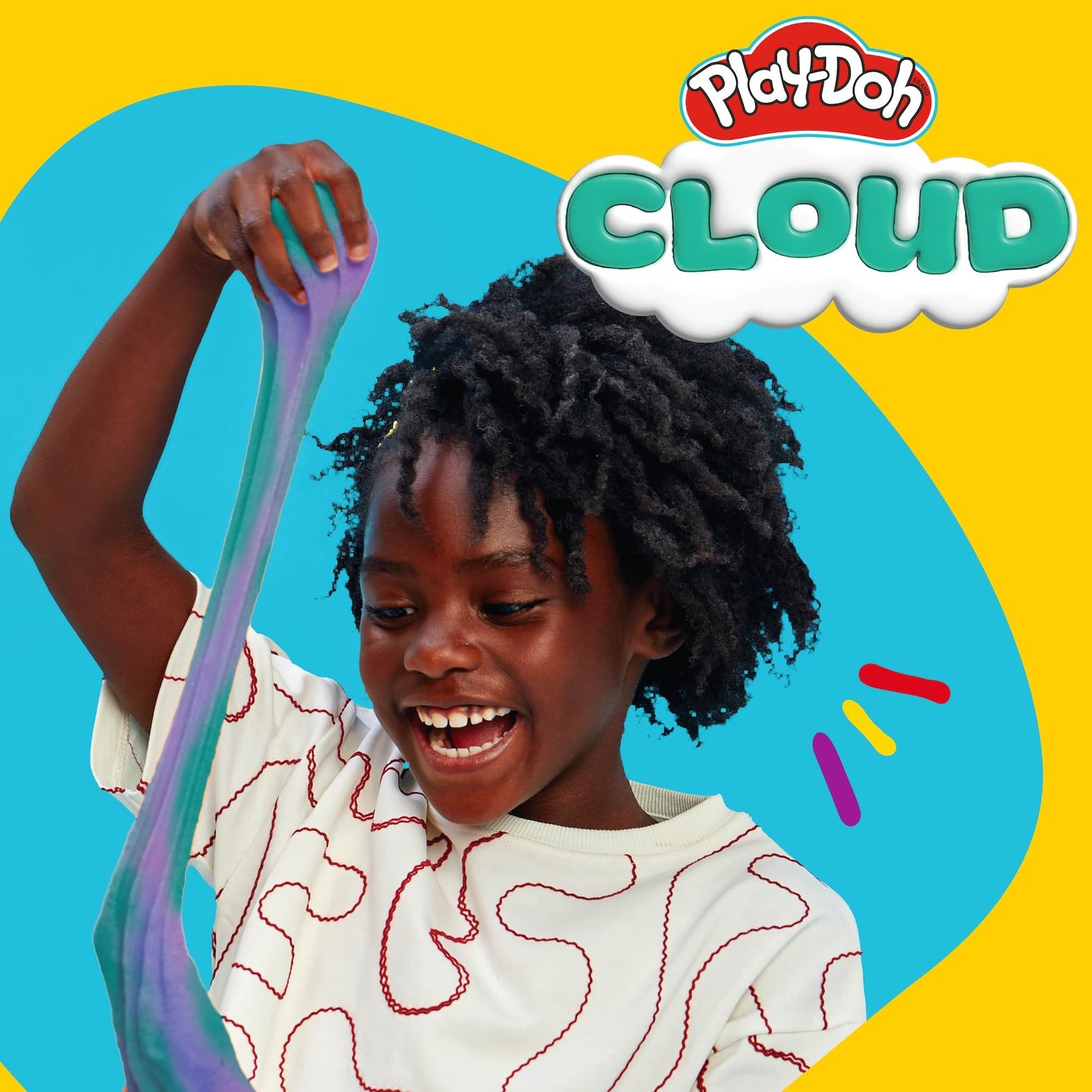 Play-Doh Butter Purple & Teal Cloud Compound – Blue Raspberry Scent, 5 oz