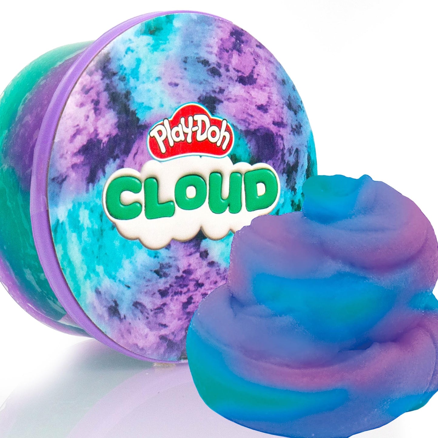 Play-Doh Butter Purple & Teal Cloud Compound – Blue Raspberry Scent, 5 oz