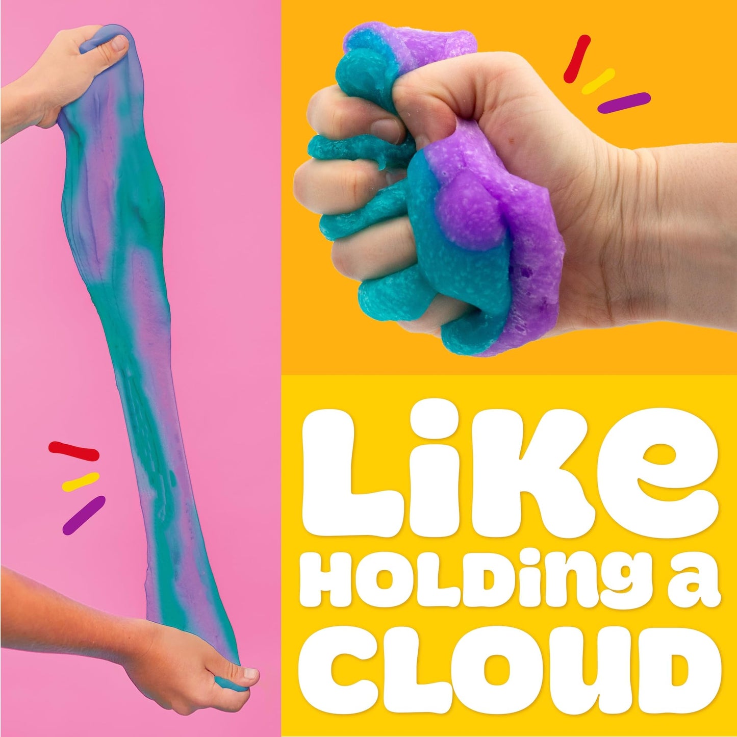 Play-Doh Butter Purple & Teal Cloud Compound – Blue Raspberry Scent, 5 oz