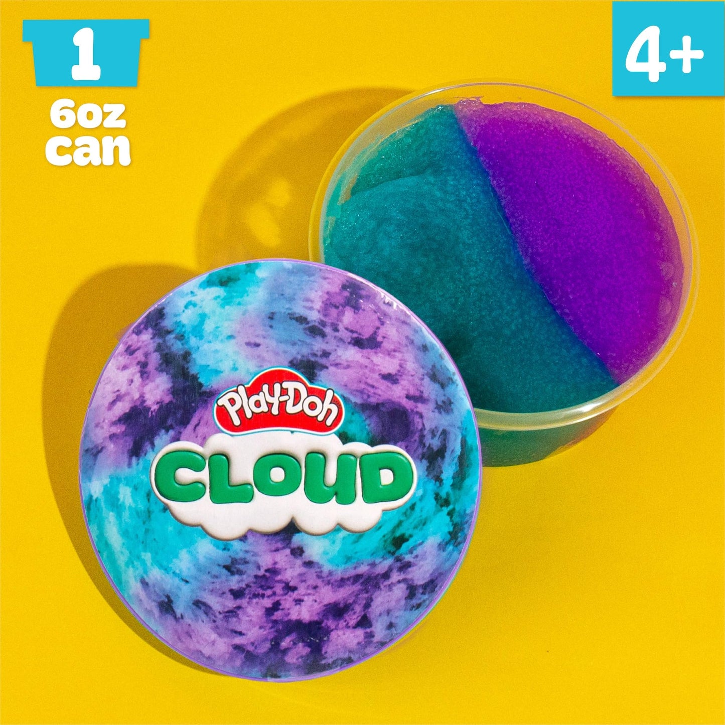 Play-Doh Butter Purple & Teal Cloud Compound – Blue Raspberry Scent, 5 oz