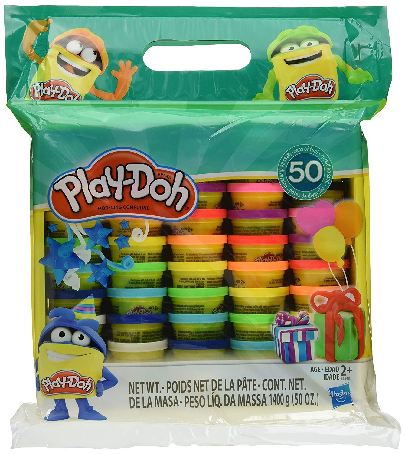 Play-Doh 50-Value Pack: Assorted 1-Ounce Modeling Compound – Non-Toxic, No Expiry