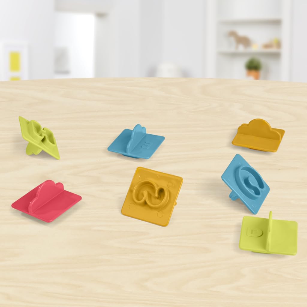 Play-Doh Fundamentals Letters with 26 Letter Stamper Tools, 6 Colors – Back-to-School Classroom Supplies for Kids (Ages 3+)