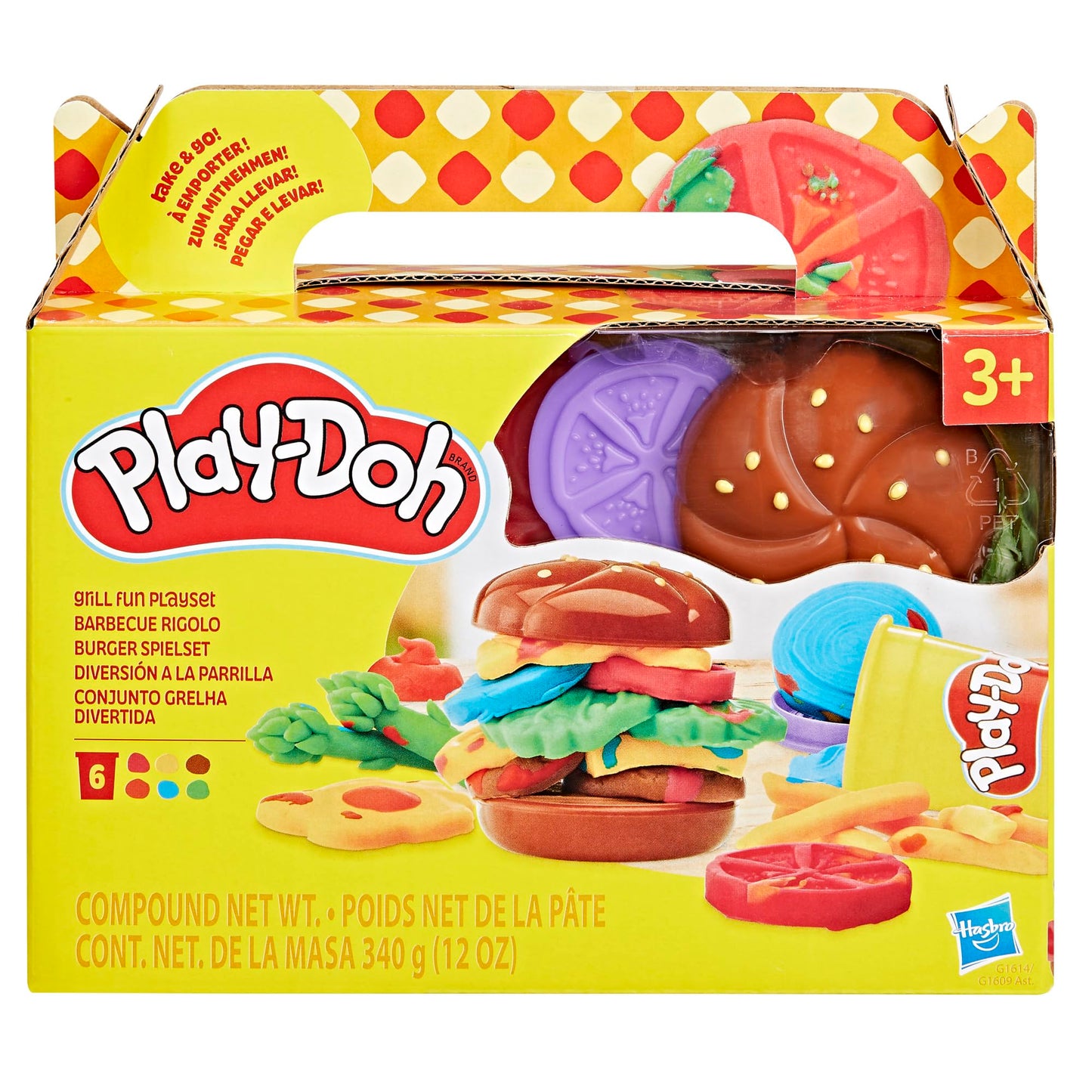 Play-Doh Grill Fun Playset | Imaginative Burger Making for Kids 3+