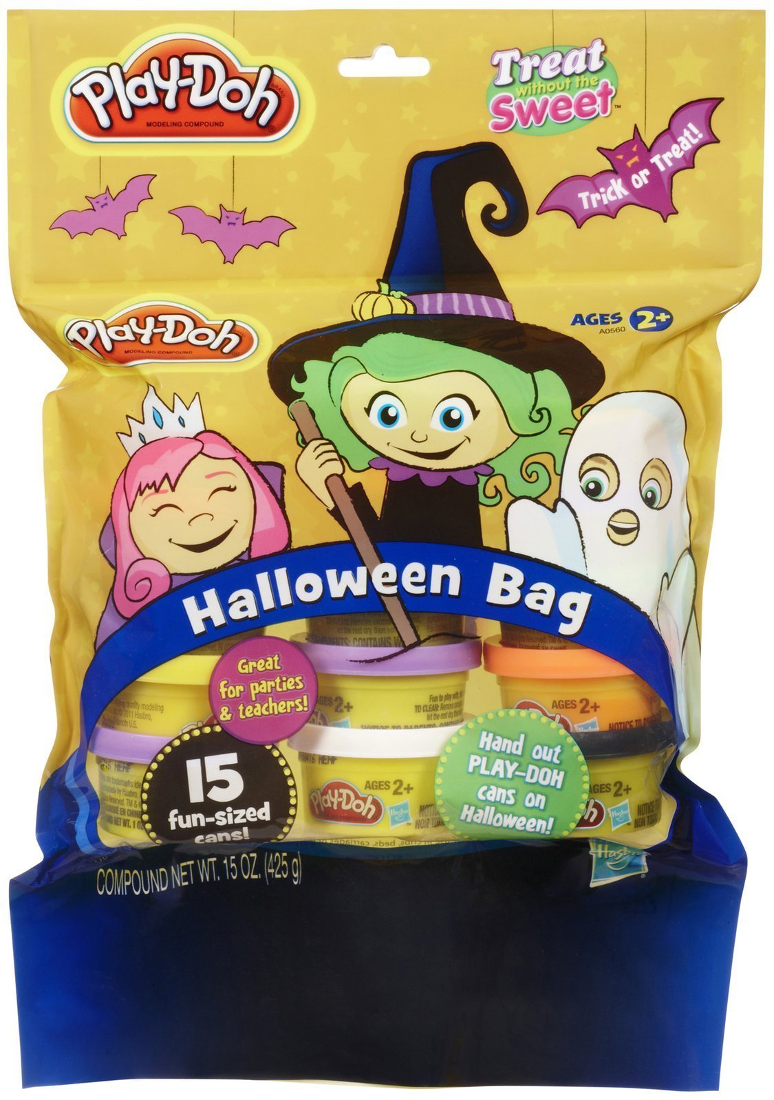 Play-Doh Treat-Without-the-Sweet Halloween Bag – 15 One-Ounce Cans