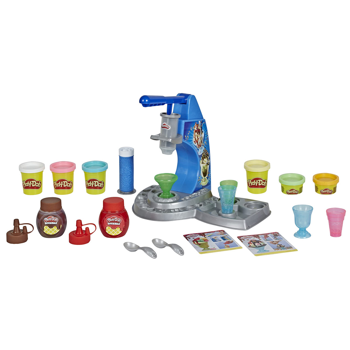 Play-Doh Kitchen Creations Drizzy Ice Cream Playset – Drizzle & 6 Colors