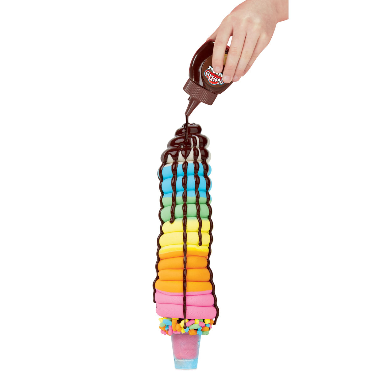 Play-Doh Kitchen Creations Drizzy Ice Cream Playset – Drizzle & 6 Colors