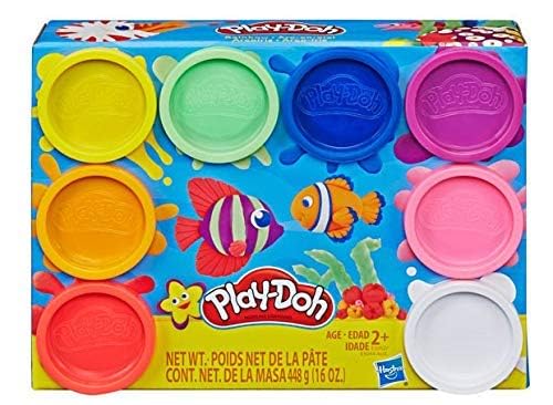Play-Doh 8 Pack Bundle: Rainbow & Neon Compound Sets (16 Colors)