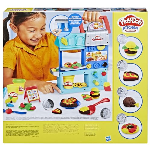 Play-Doh Kitchen Creations Busy Chef's Restaurant Playset — 2-Sided Kids' Kitchen (Ages 3+)