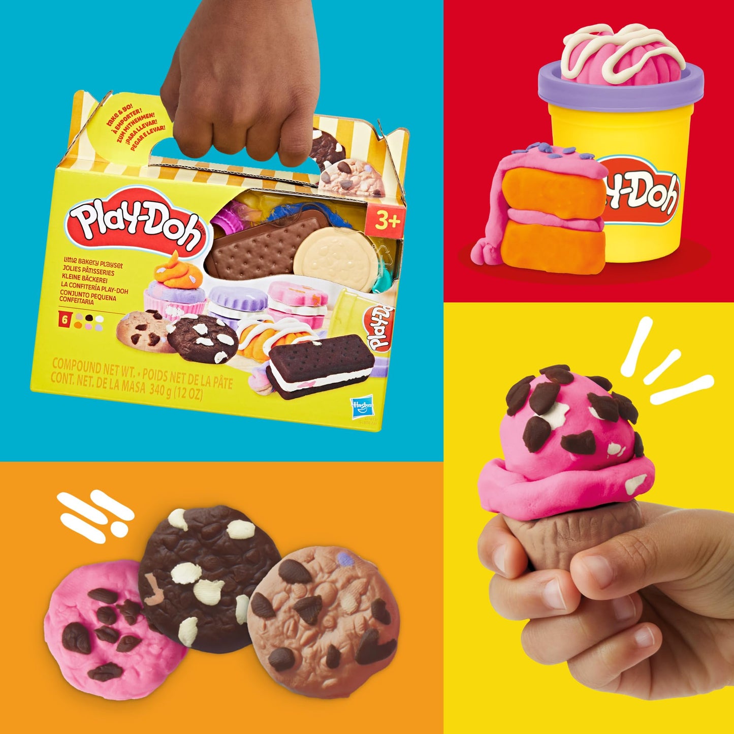 Play-Doh Little Bakery Playset - Pretend Kitchen Toy for Kids 3+ | Creative Play
