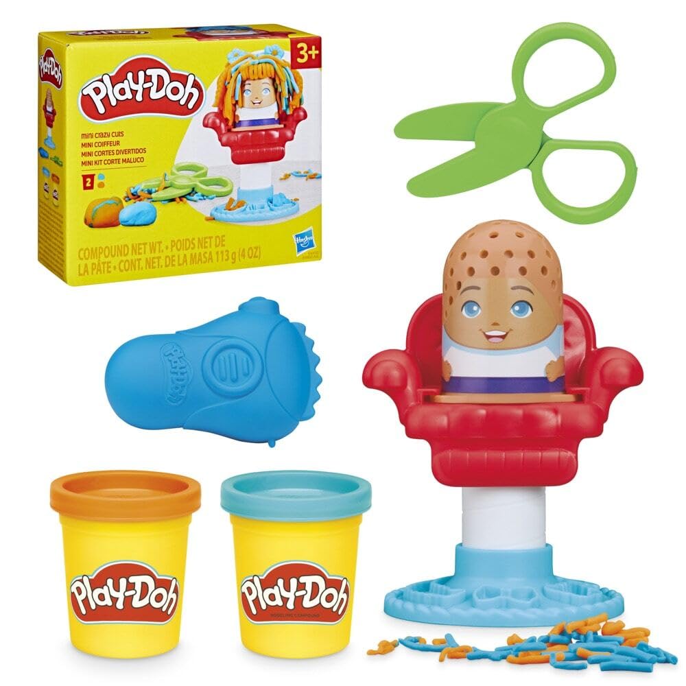 Play-Doh Mini Crazy Cuts Set – Creative Modeling Kit for Ages 3+