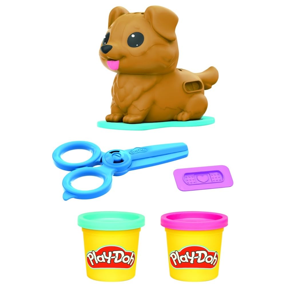 Play-Doh Mini Groom 'n Vet Set — Creative Pretend Vet Grooming for Kids