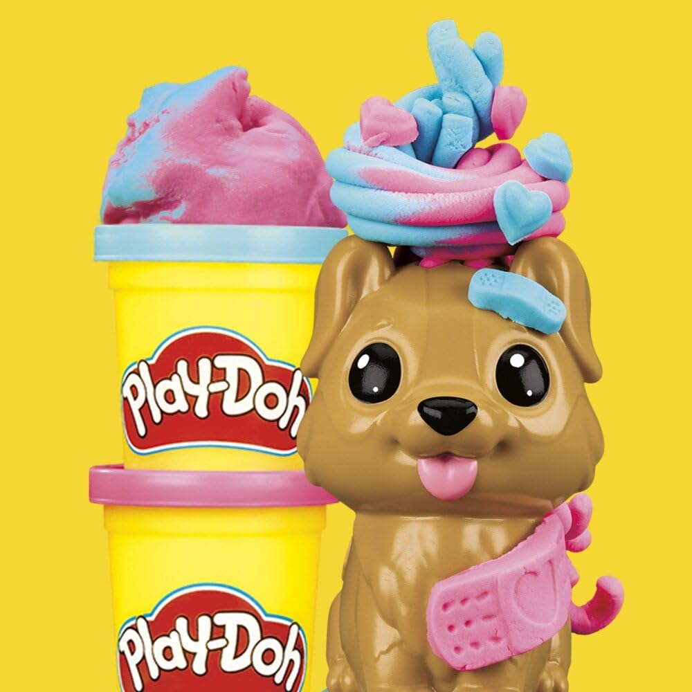 Play-Doh Mini Groom 'n Vet Set — Creative Pretend Vet Grooming for Kids