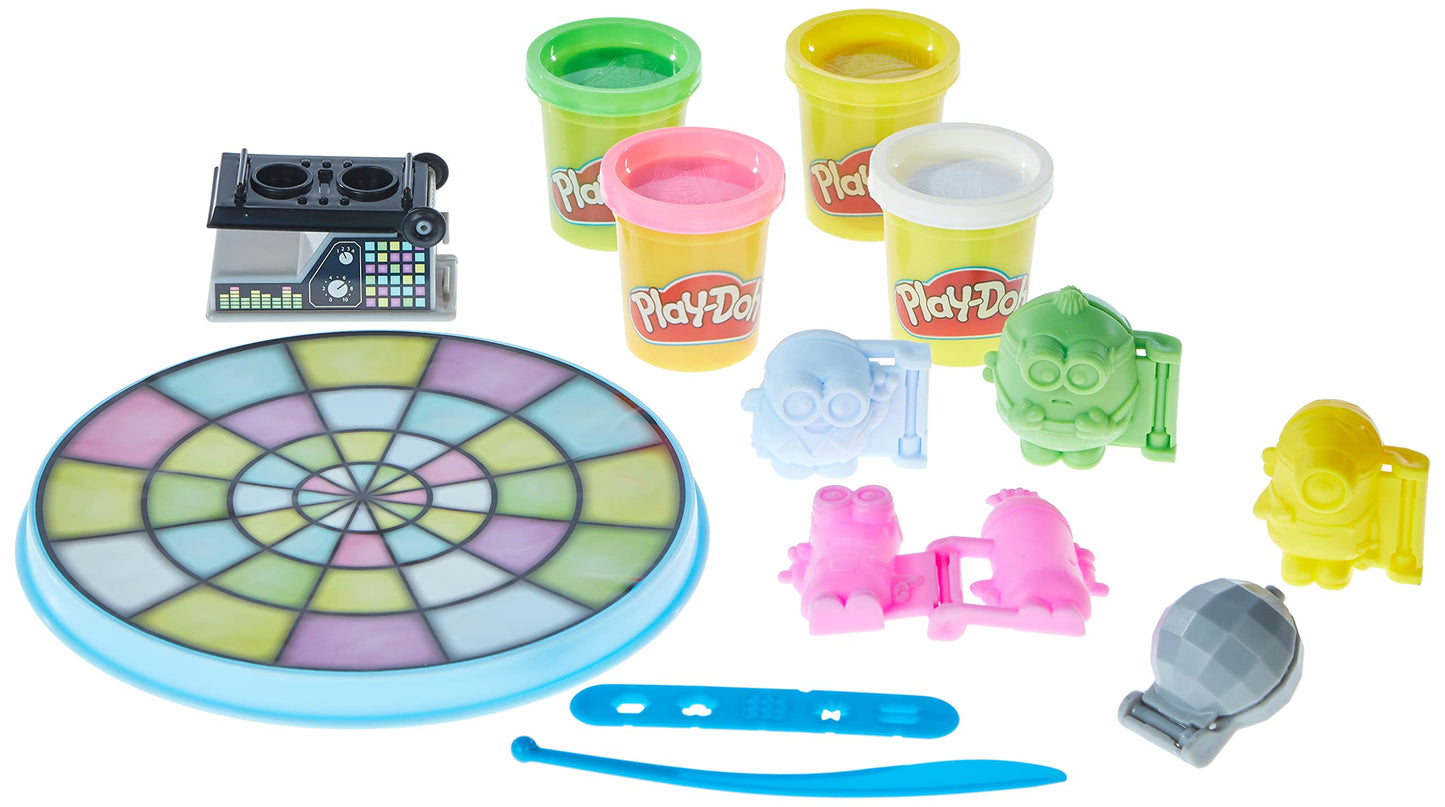 Play-Doh Minions Rise of Gru Disco Dance-Off Toy for Kids 3+ – 14 Non-Toxic Cans