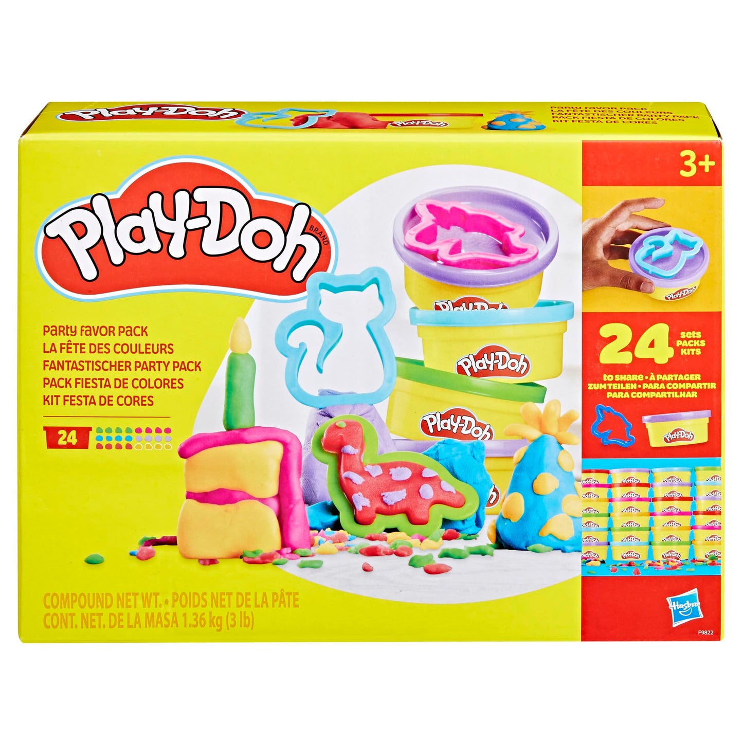 Play-Doh Party Favor Pack – 24-Count Modeling Compound with Cutters | Classroom & Party Favors
