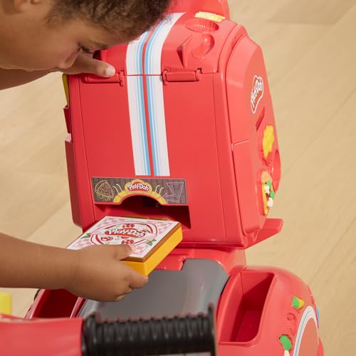 Play-Doh Pizza Delivery Scooter Playset – Large Ride-On Pretend Kitchen & Pizza Toy for Kids 3+