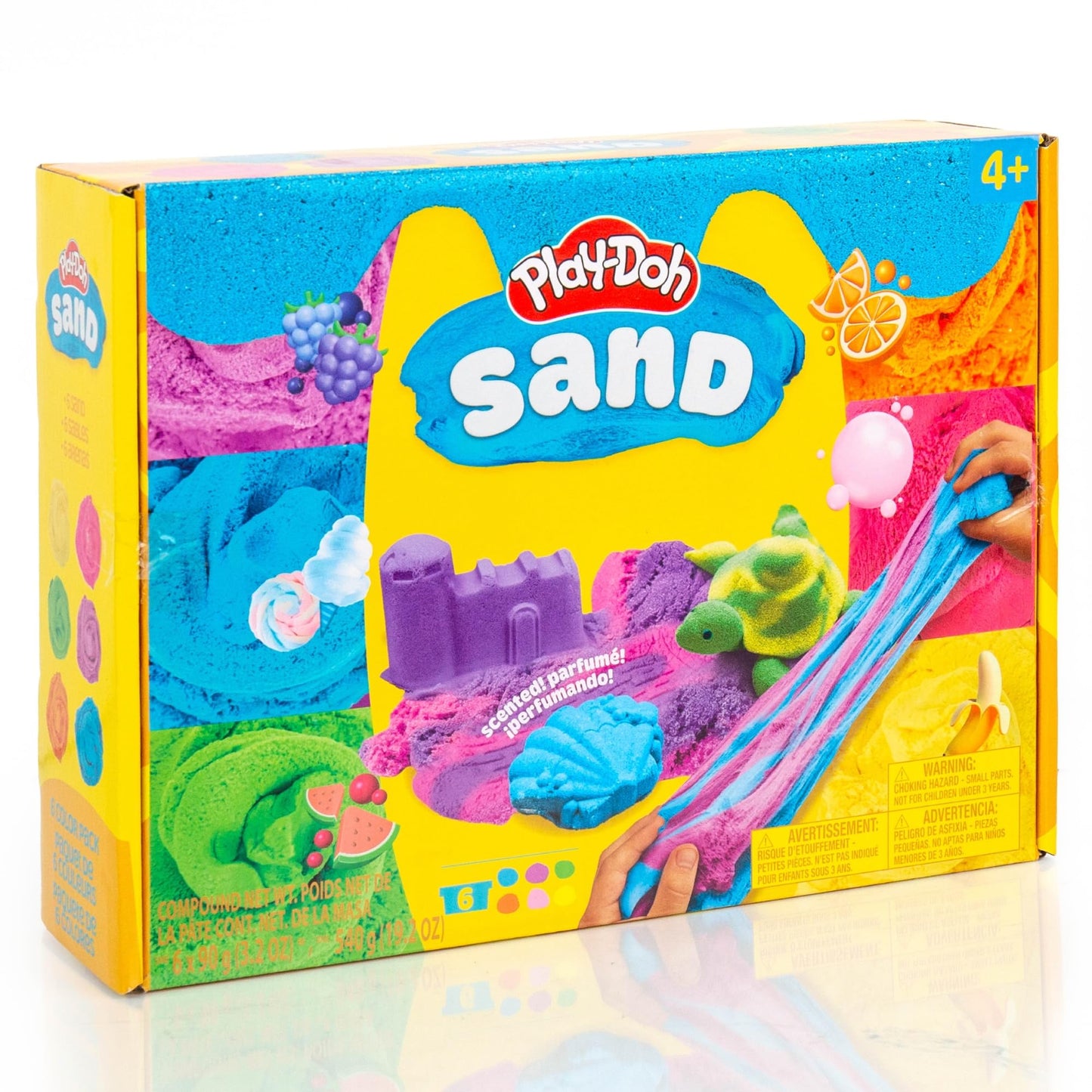 Play-Doh Sand 6-Pack - Scented, Resealable Cans | Sensory Play for Kids 4+