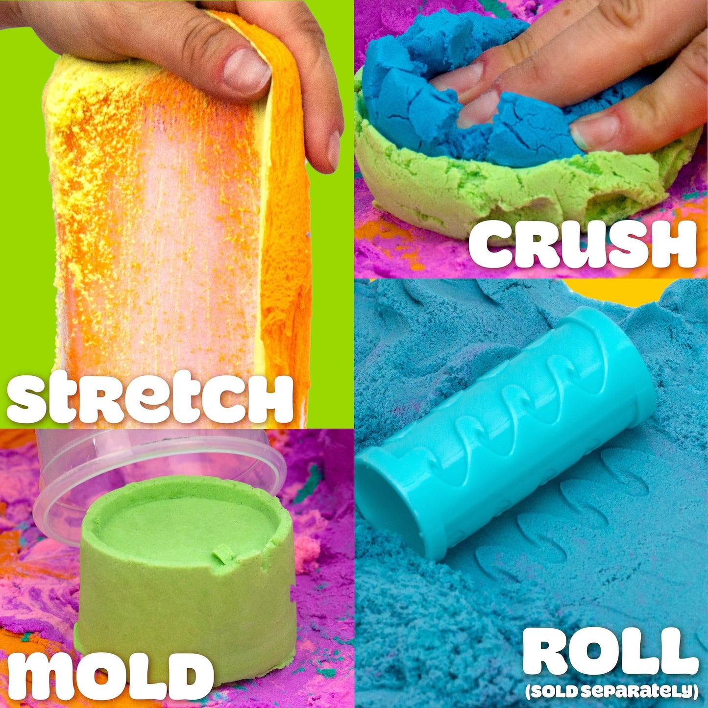 Play-Doh Sand 6-Pack - Scented, Resealable Cans | Sensory Play for Kids 4+