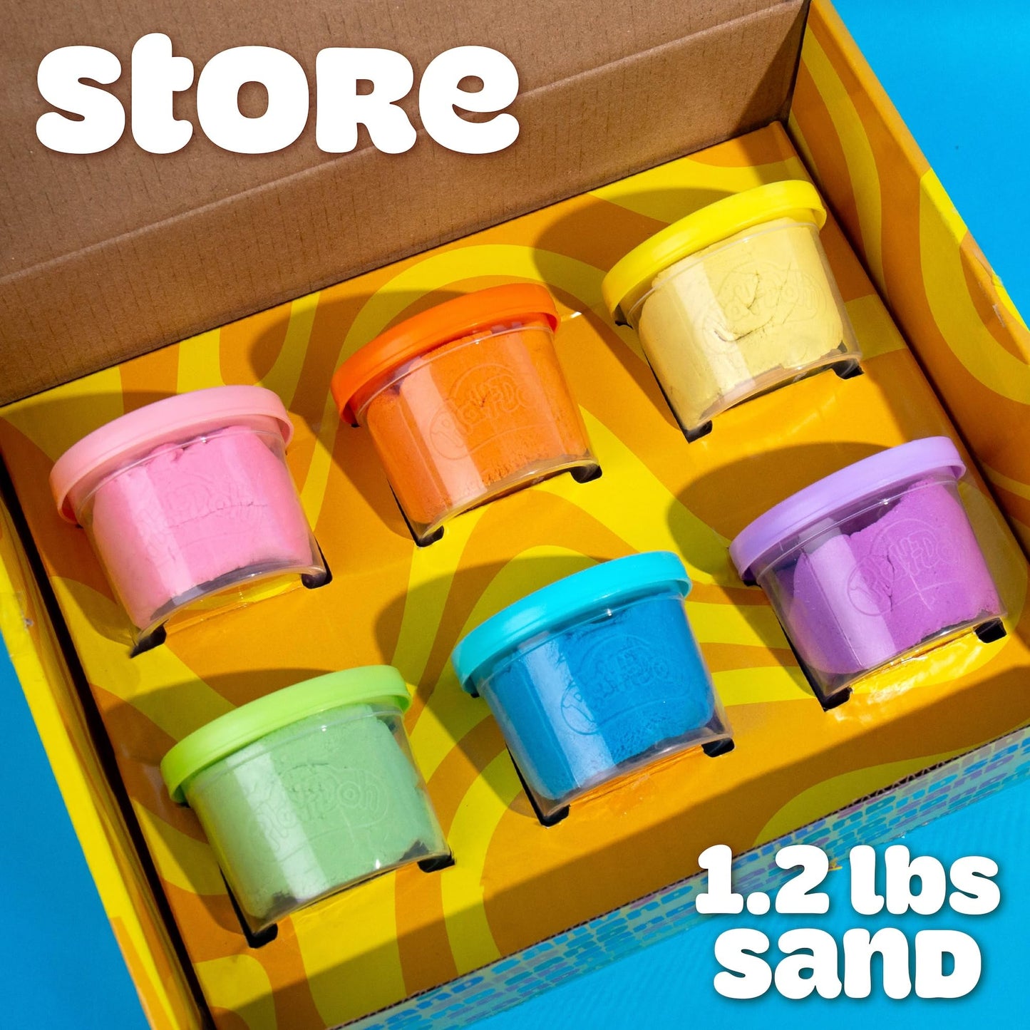 Play-Doh Sand 6-Pack - Scented, Resealable Cans | Sensory Play for Kids 4+