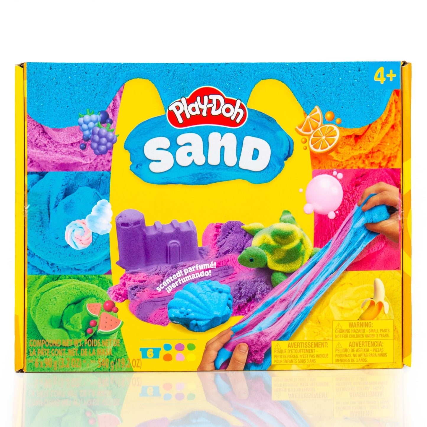 Play-Doh Sand 6-Pack - Scented, Resealable Cans | Sensory Play for Kids 4+