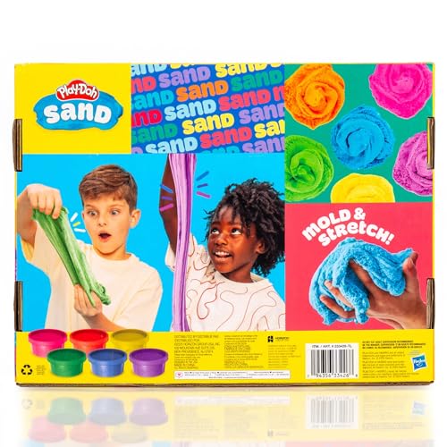 Play-Doh Sand 6-Pack - Scented, Resealable Cans | Sensory Play for Kids 4+