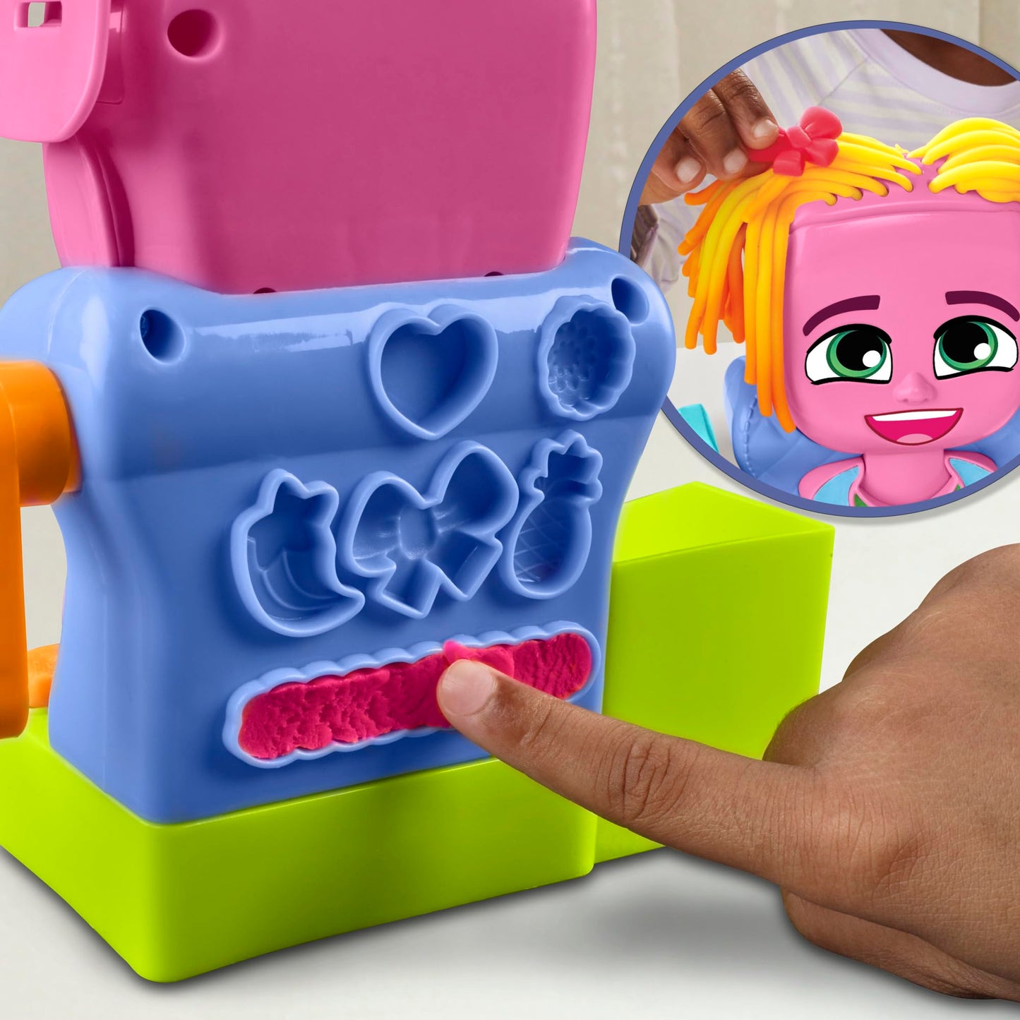 Play-Doh Hair Stylin' Salon Playset with 6 Cans | Pretend Hair Styling for Kids 3+