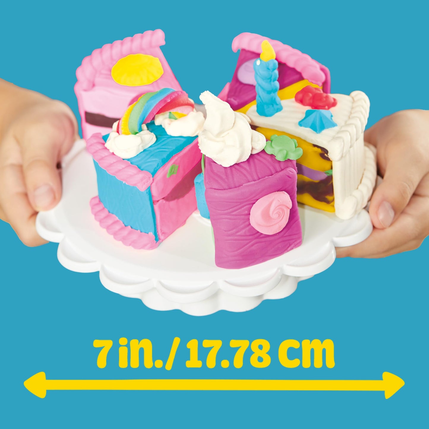 Play-Doh Super Slice Cake Playset – Spin Oven, 11 Cans & Kitchen Accessories for Ages 3+