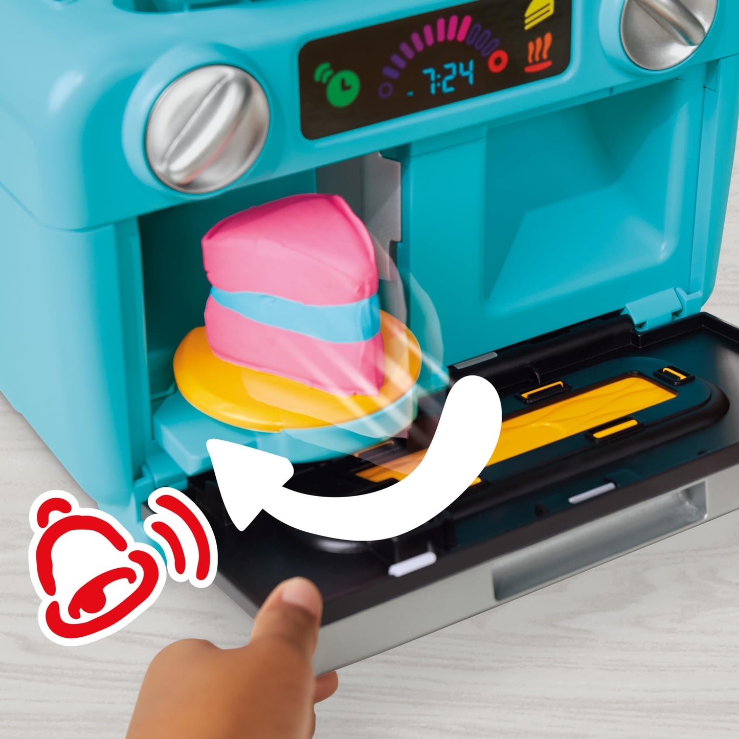 Play-Doh Super Slice Cake Playset – Spin Oven, 11 Cans & Kitchen Accessories for Ages 3+