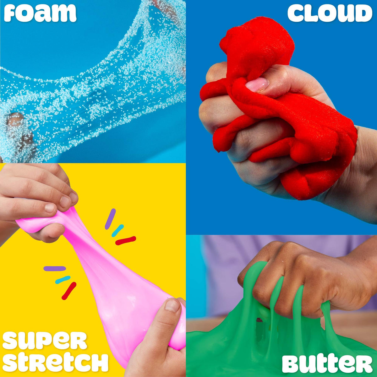 Play-Doh 6 Variety Compounds - Scented Super Stretch, Foam, Cloud & Butter Collection | 1.5-6 oz Each