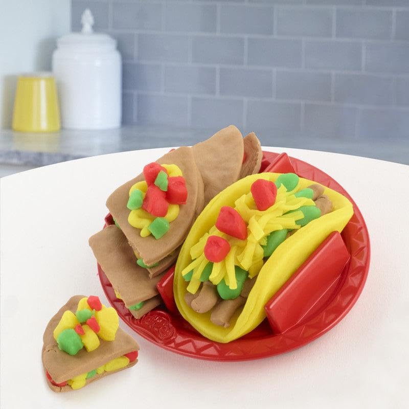 Play-Doh Taco Time Play Food Set for Kids 3+ – 4 Colors & Tools