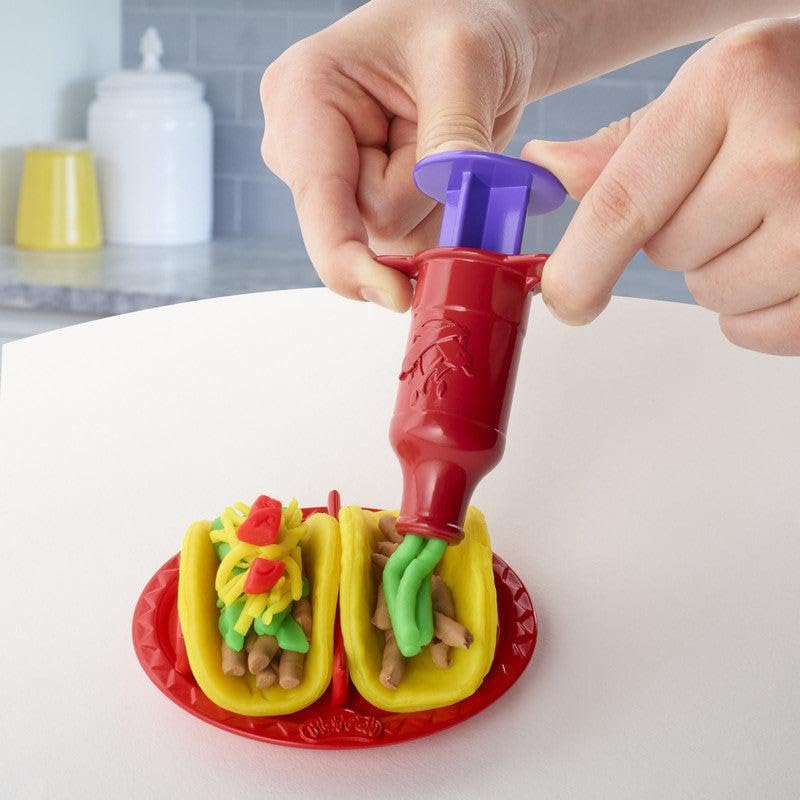 Play-Doh Taco Time Play Food Set for Kids 3+ – 4 Colors & Tools