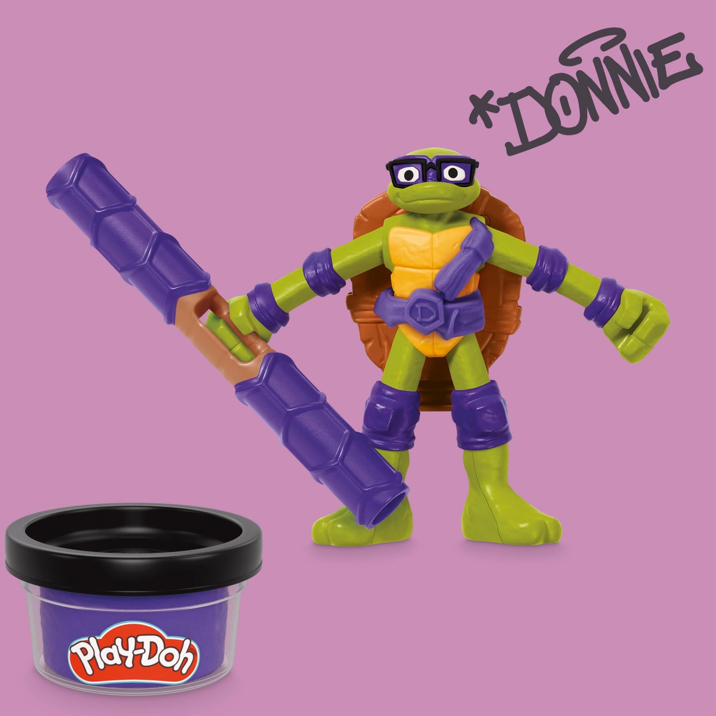 Play-Doh TMNT Cowabunga Creations Bendy 4-Inch Action Figures Set | Kids’ Arts & Crafts
