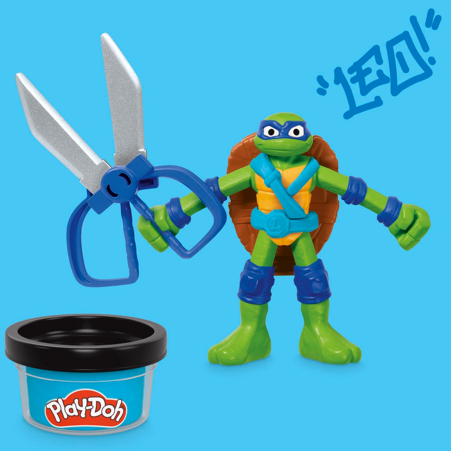 Play-Doh TMNT Cowabunga Creations Bendy 4-Inch Action Figures Set | Kids’ Arts & Crafts