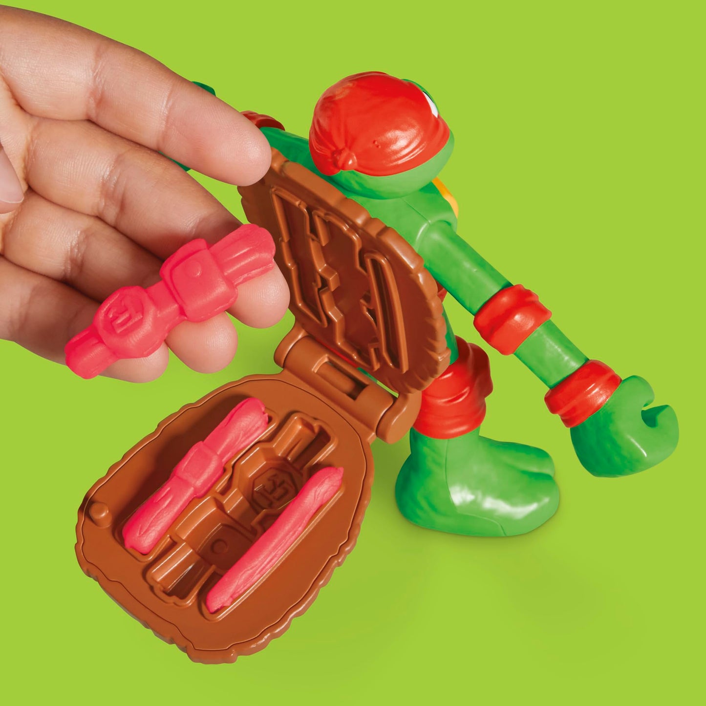 Play-Doh TMNT Cowabunga Creations Bendy 4-Inch Action Figures Set | Kids’ Arts & Crafts