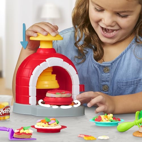 Play-Doh Kitchen Creations Pizza Oven Playset | 6 Cans, 8 Accessories, Ages 3+