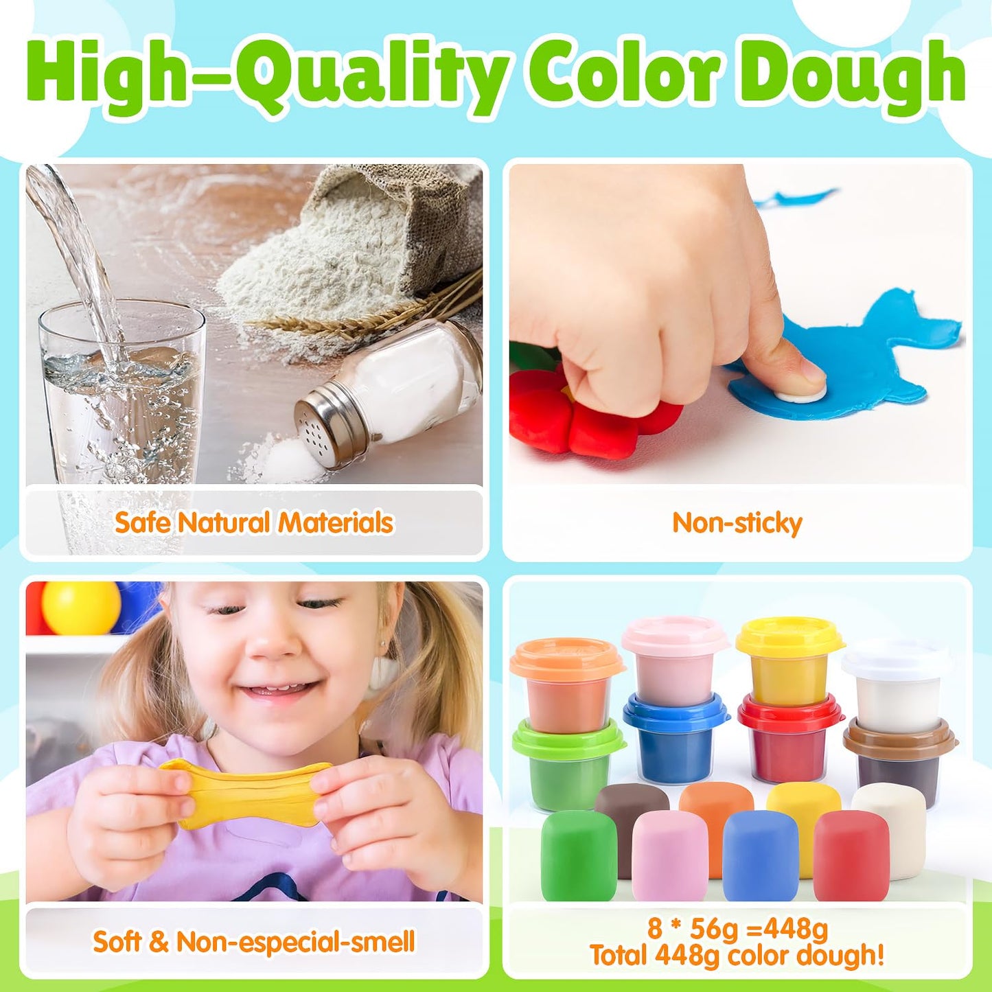 PLAY Farm Animals Color Dough Toys — Big Red Barn Playset with Animal Figures & Tools