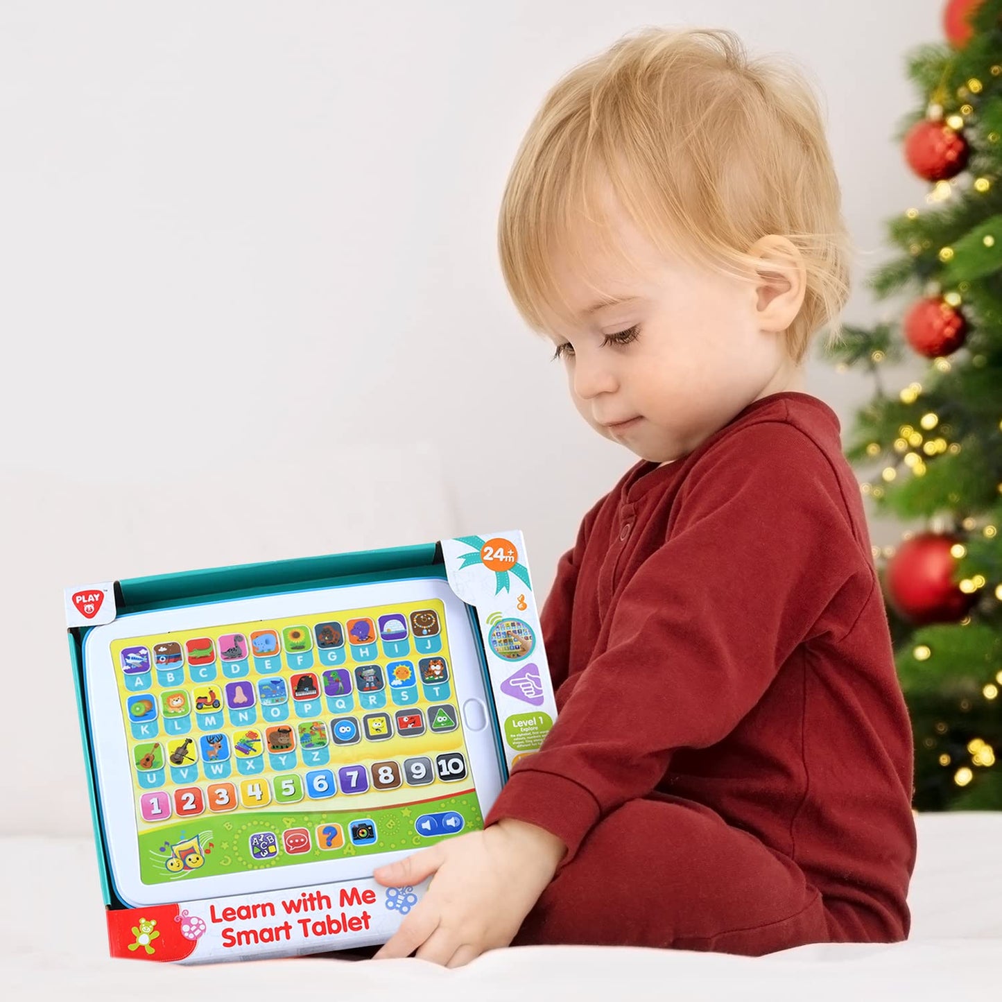 PLAY Bilingual Learning Tablet for Toddlers 1-3 – English & Spanish Alphabet