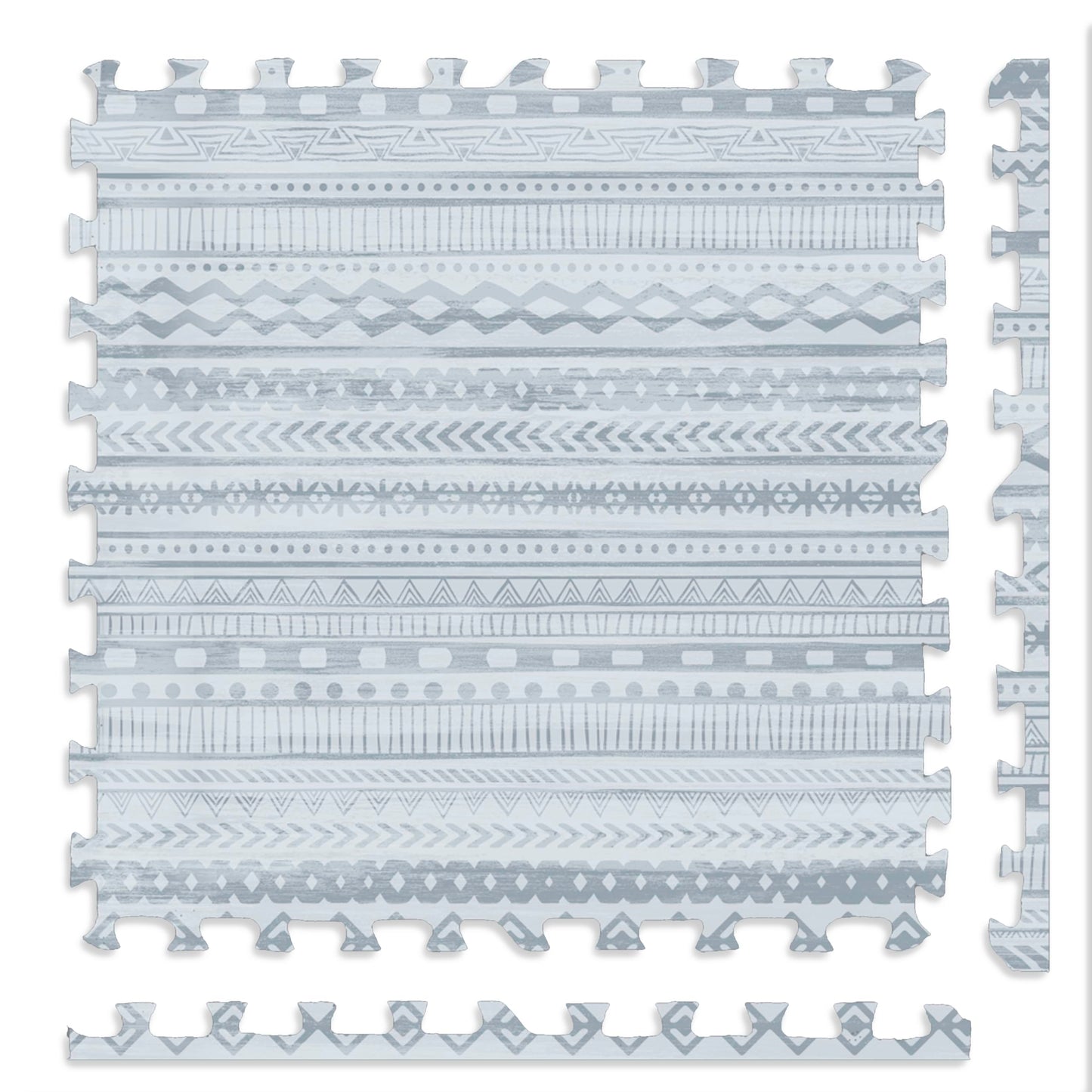 Play Platoon Non-Toxic Large Kids Play Mats – 9 Tiles, 72 x 72 in, 5/8 in Thick, Acadia Print