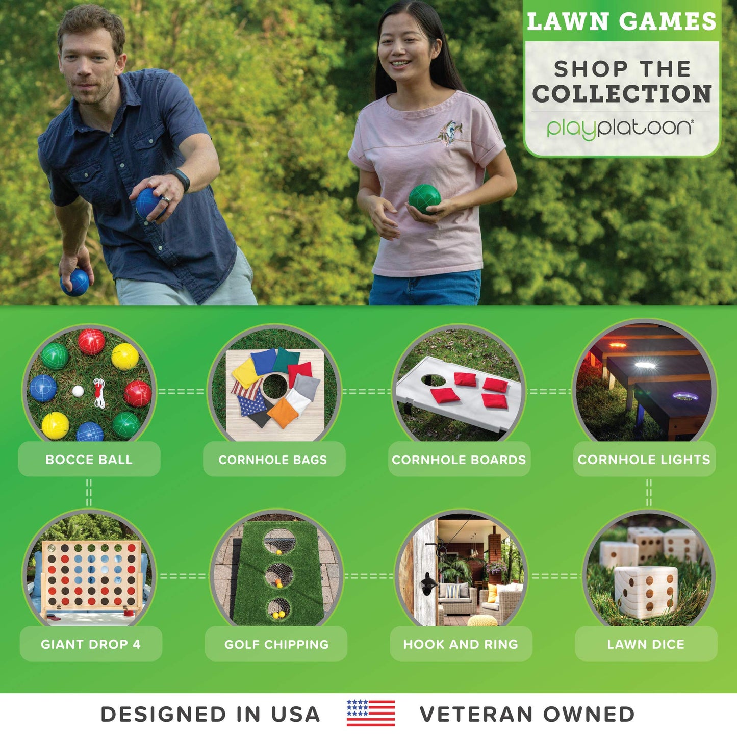 Play Platoon Giant Connect Game Outdoor - Extra Large 28x24 with Case and Rules