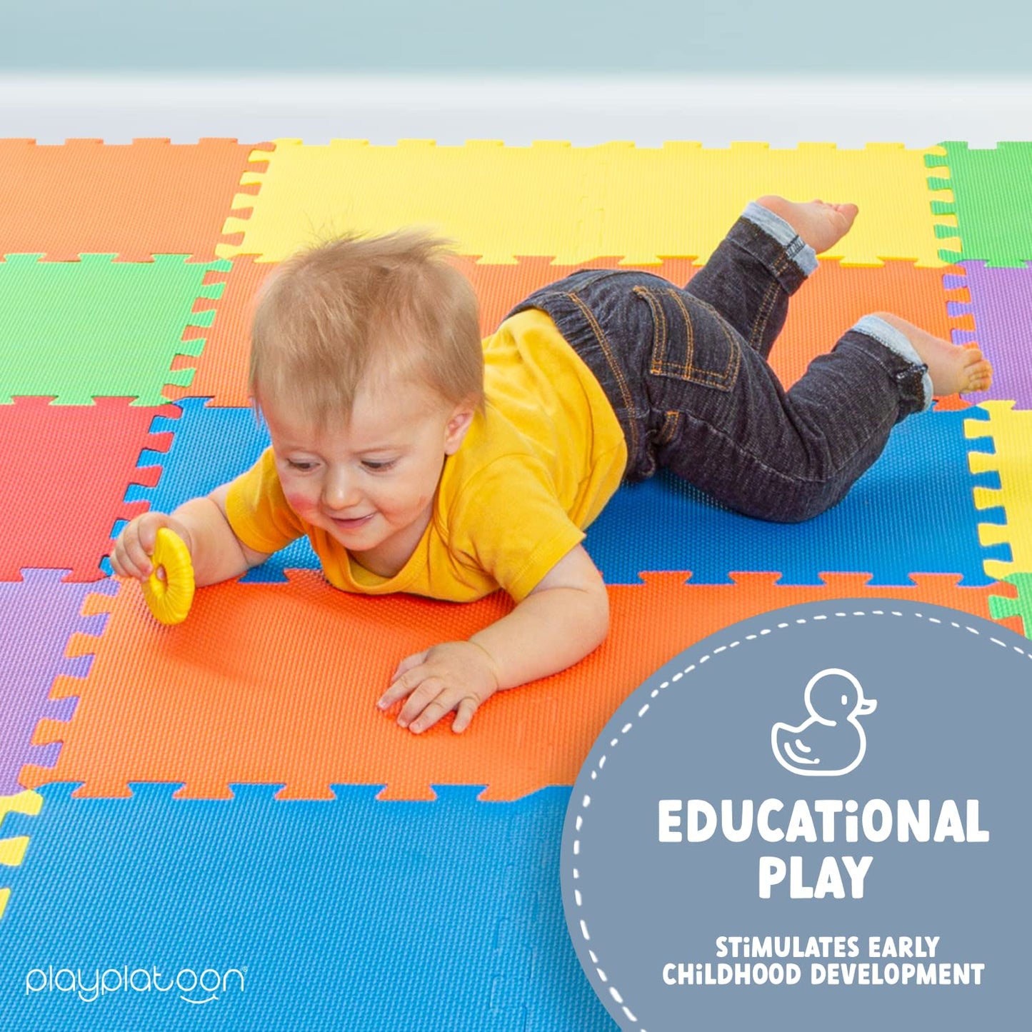 Play Platoon Non-Toxic Extra Thick 36 Piece Kids Play and Exercise Mat 14mm Cushioned Puzzle Foam