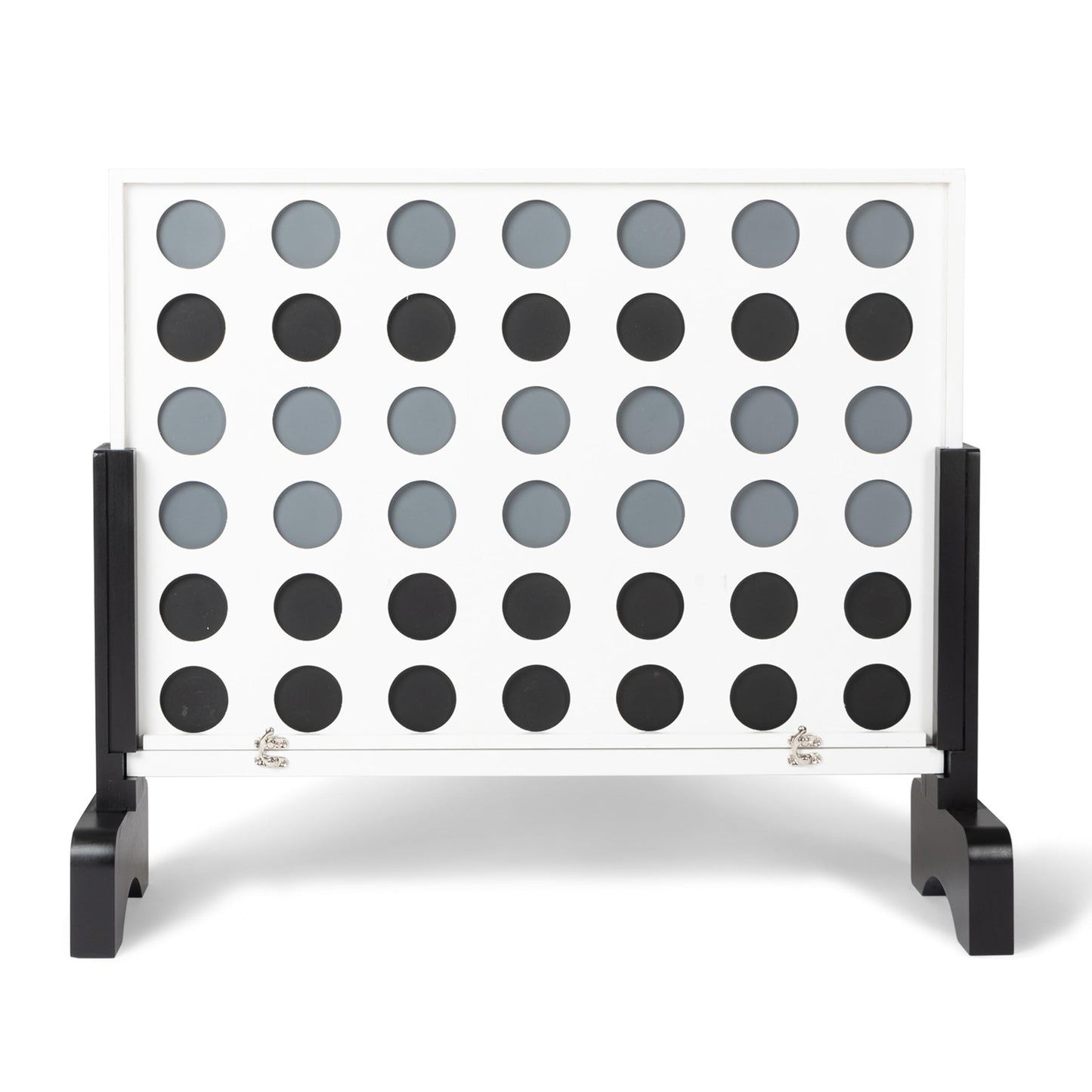 Play Platoon Wooden Giant 4-in-Row Game Outdoor | Jumbo Yard Game with Case, Coins & Rules