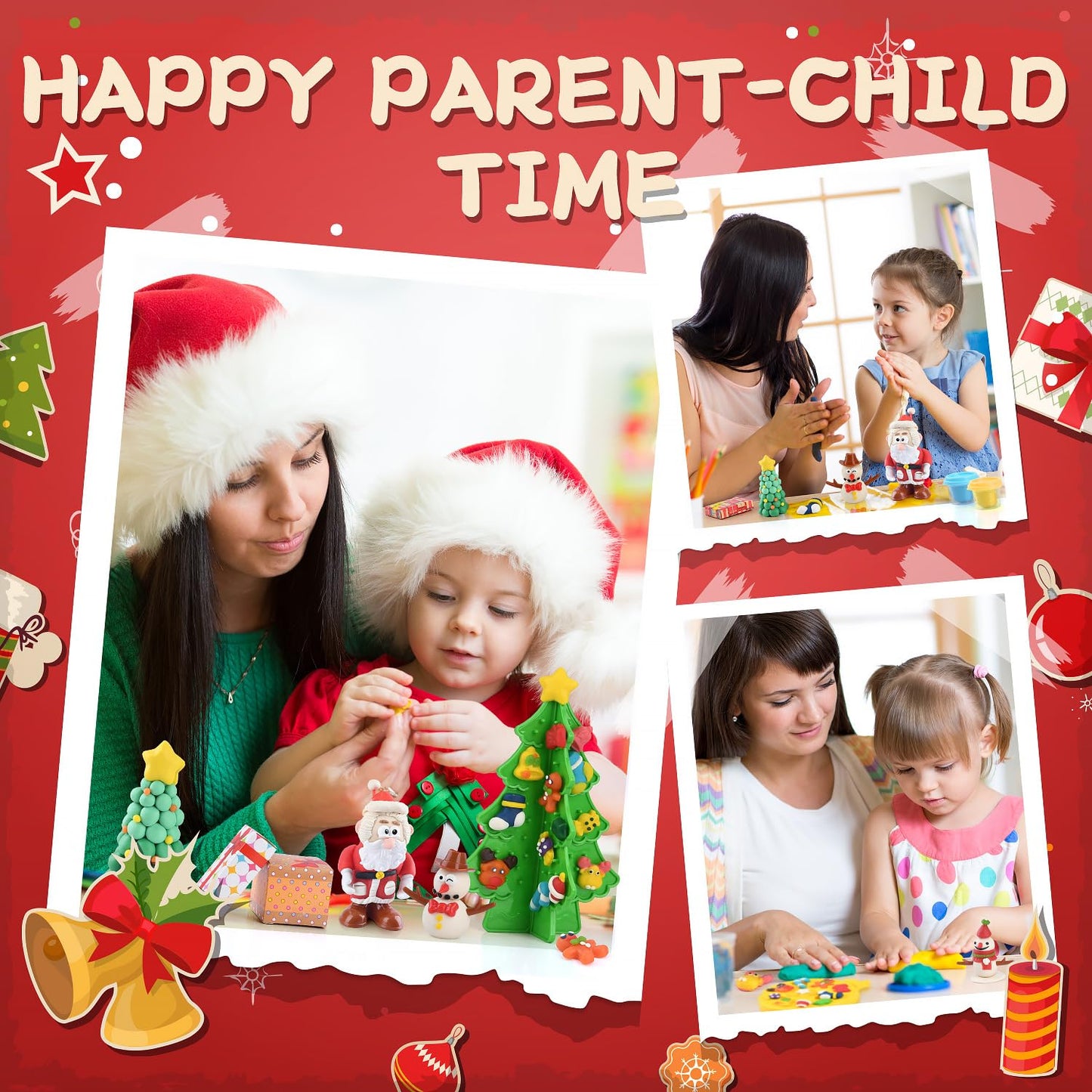 PLAY Christmas Color Dough Sets for Kids | Safe & Non-Toxic Craft Kit for Creative Holiday Play