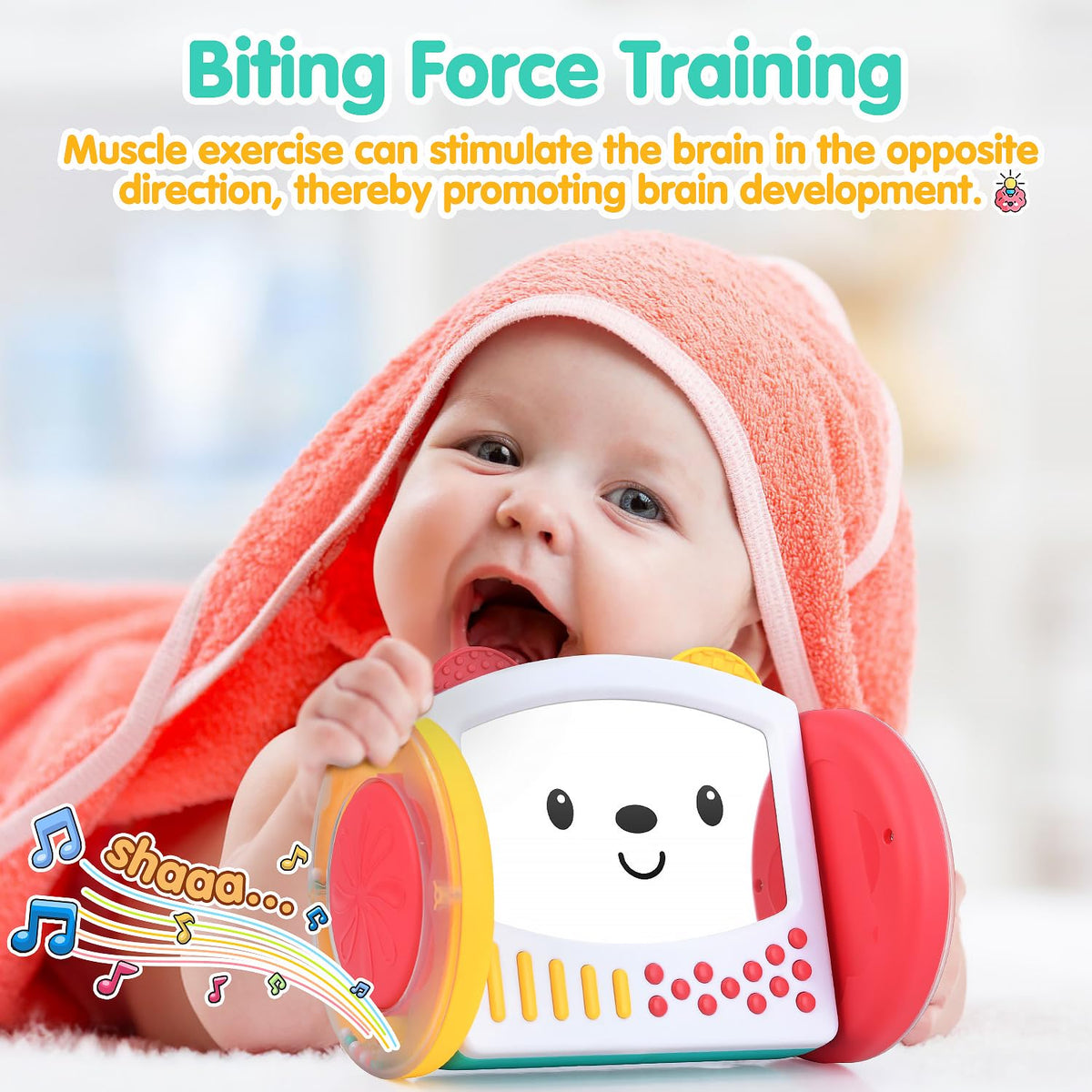 PLAY Tummy Time Toys: Rolling Baby Mirror for Newborns–12 Months