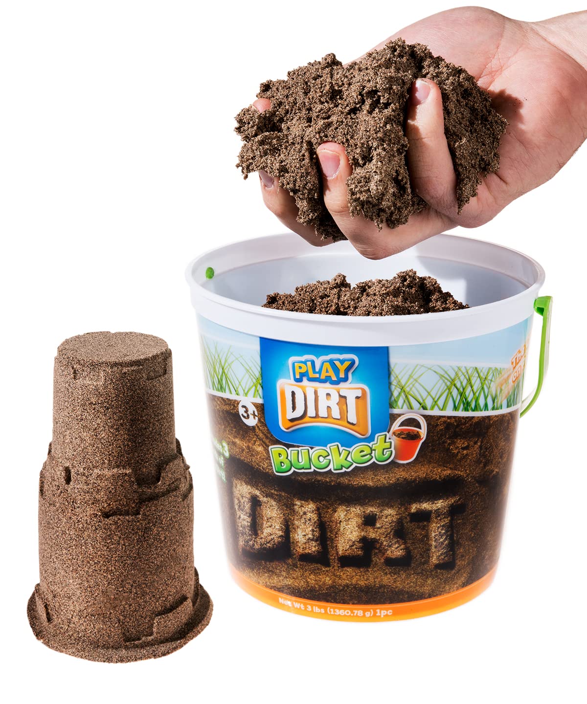 Play Dirt Bucket (3 lb) – Indoor Sand for Burying and Digging | Play Visions