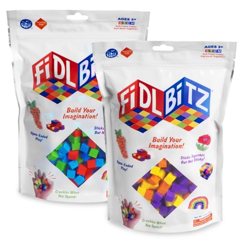 Play Visions FidlBitz® – Revolutionary Cubes That Stick Together (Bag of Bitz)