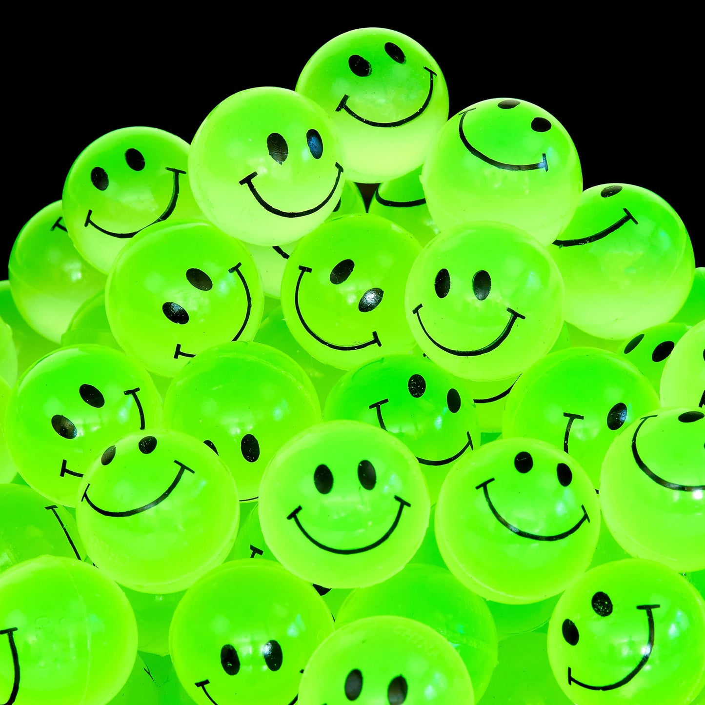 Playbees Glow in the Dark Bouncy Balls Bulk – 144 Pack, 1 inch, High Bounce, Safe & Durable