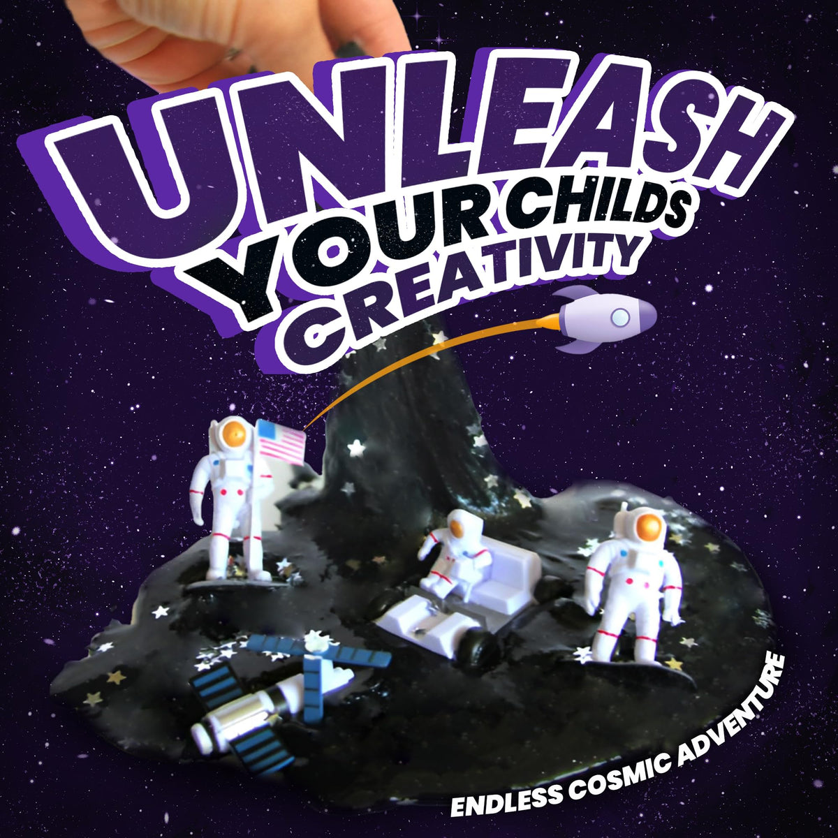 Playbees Black Nebula Slime 24-Pack | Galaxy Party Favors, Non-Sticky, Arts & Crafts