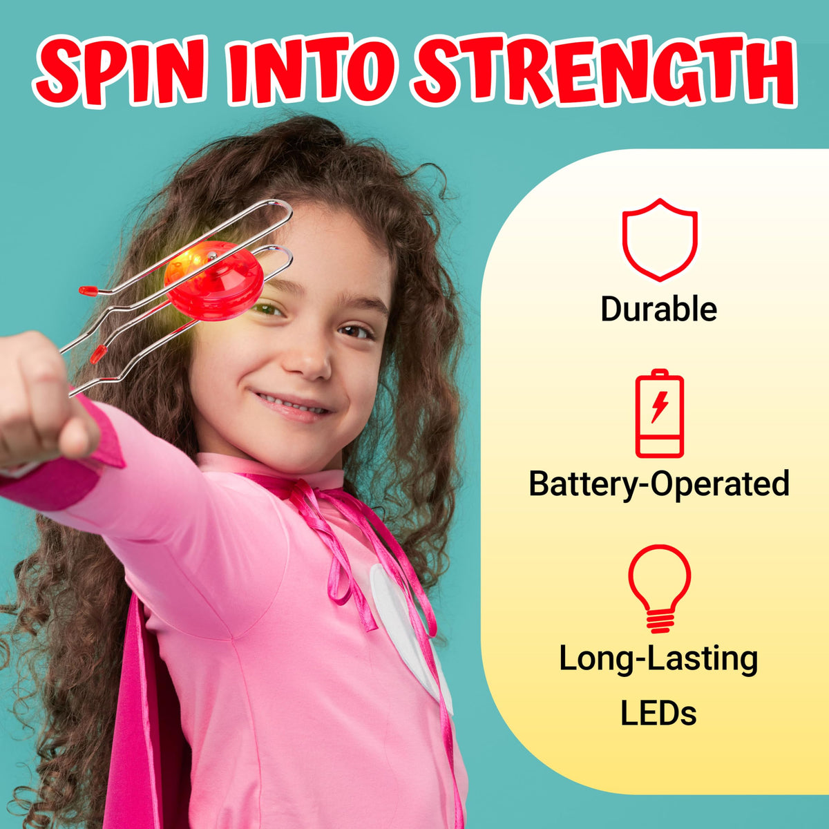Playbees Light Up Gyro Wheels Yoyo – Vintage Trick Toy (2 Pack)