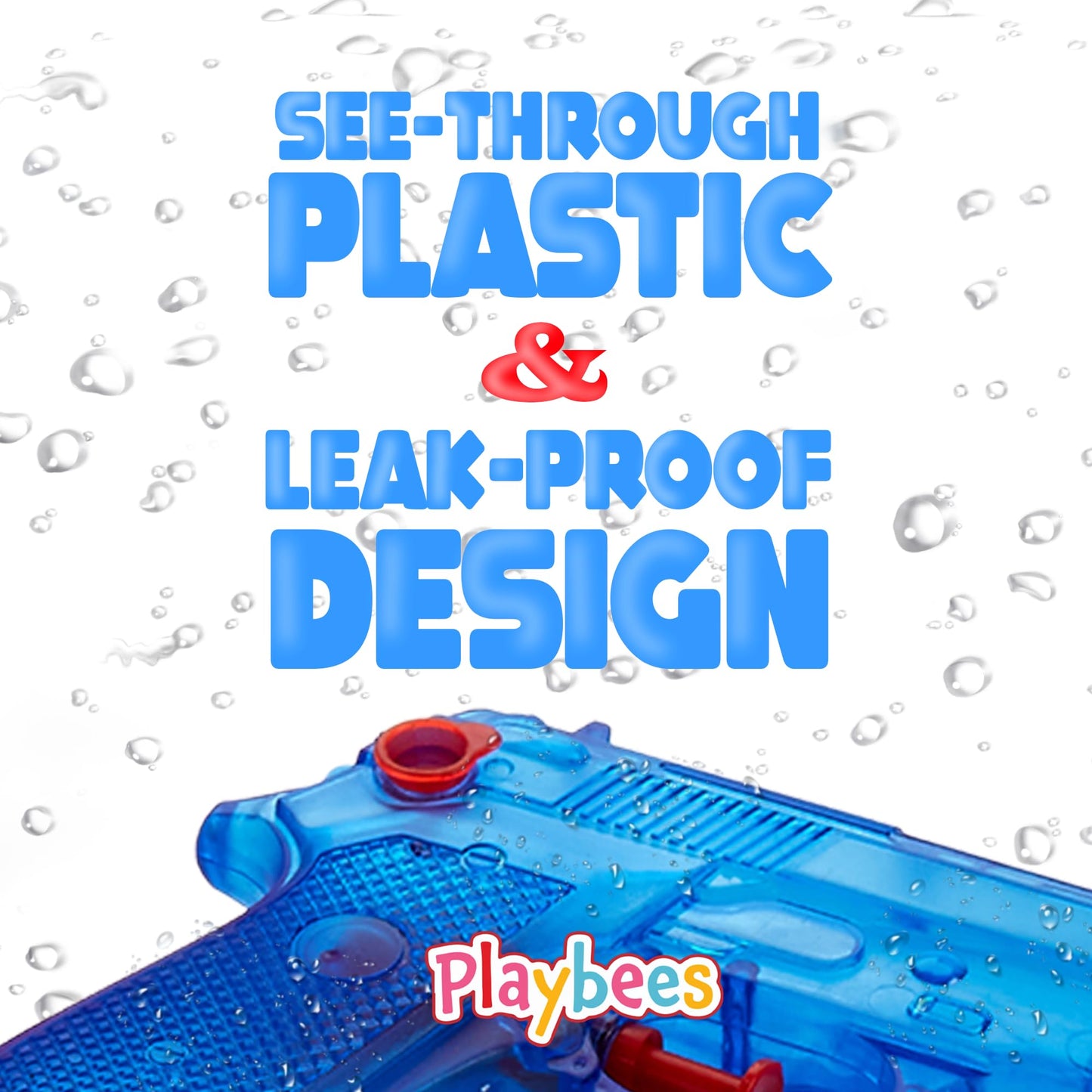 Playbees Water Blasters 6-Inch, 24 Pack – Assorted Colors